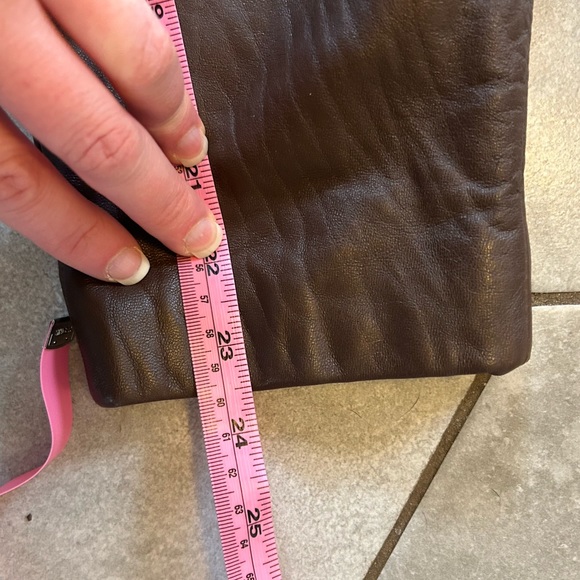 Johnathan Paris Leather Dark Brown Women's swing coat size Large - Picture 7 of 9